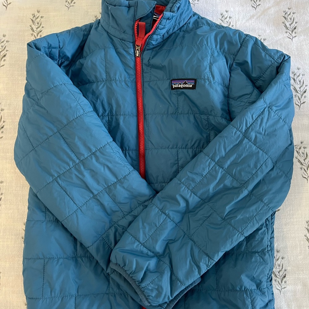 Patagonia Teal and Red Jacket
